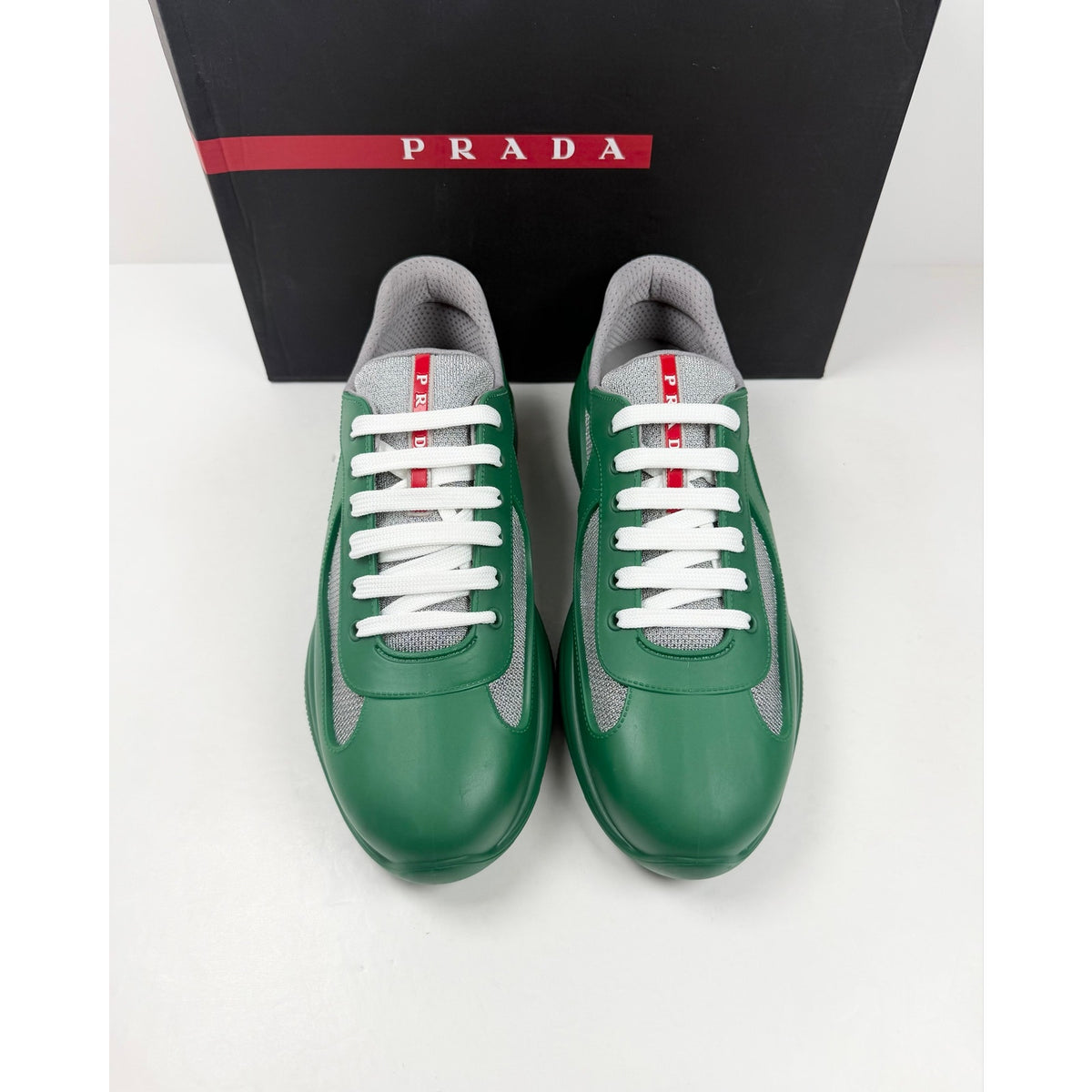 Size 13UK/14US - Prada Americas Cup Rubber Green NEW