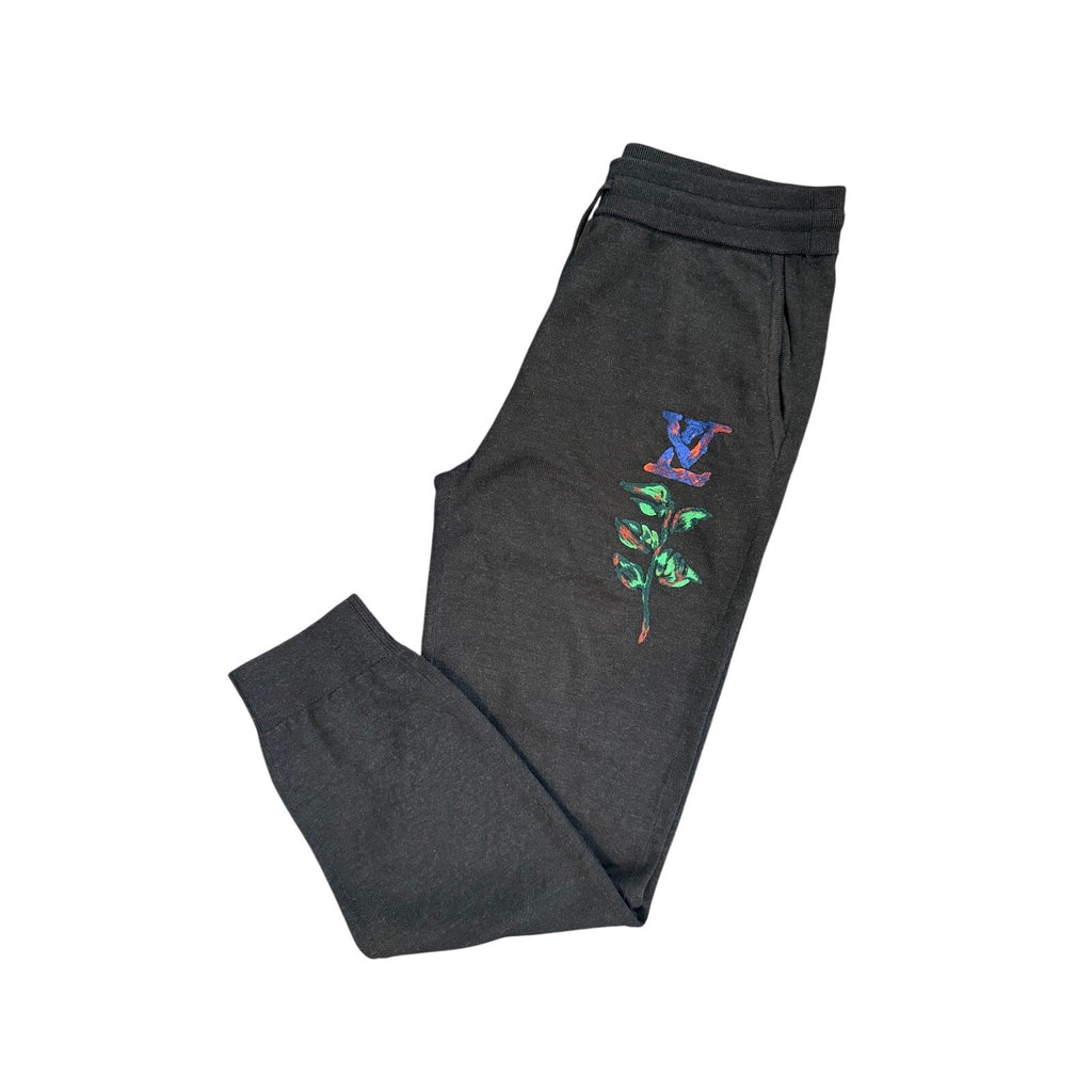 Size L - Louis Vuitton Flower Embroidered Sweatpants