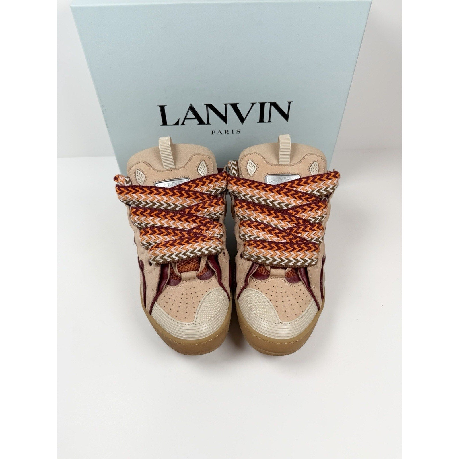 Size 46EU/13US - Lanvin Curb Pink Mango Sneakers