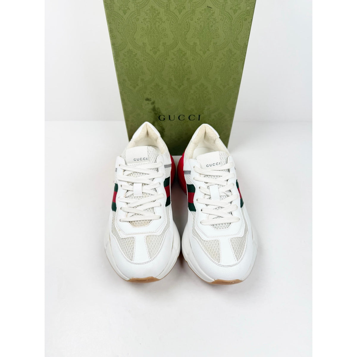 Size 9.5 - Gucci Rhyton White Red Green Womens