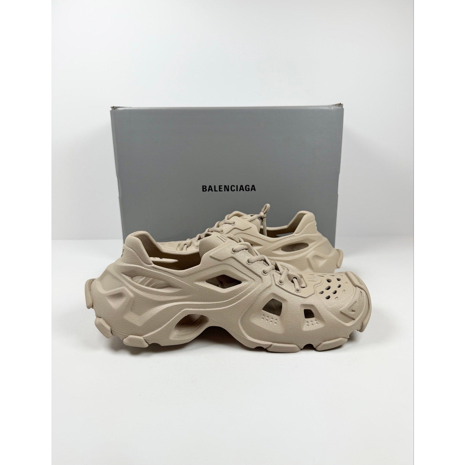 Size 46EU/13US - Balenciaga HD Mule Beige Lace Up NEW!
