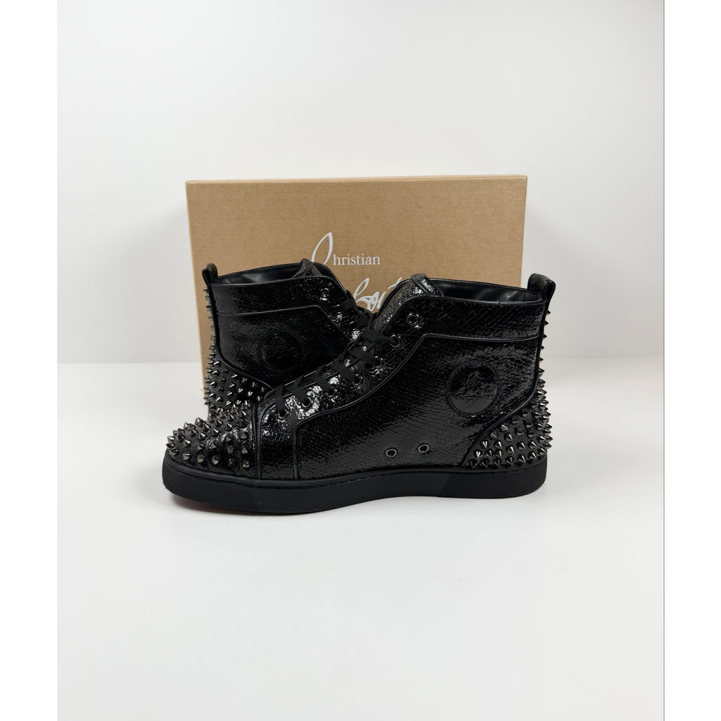 Size 13 - Christian Louboutin Spike Black High Top