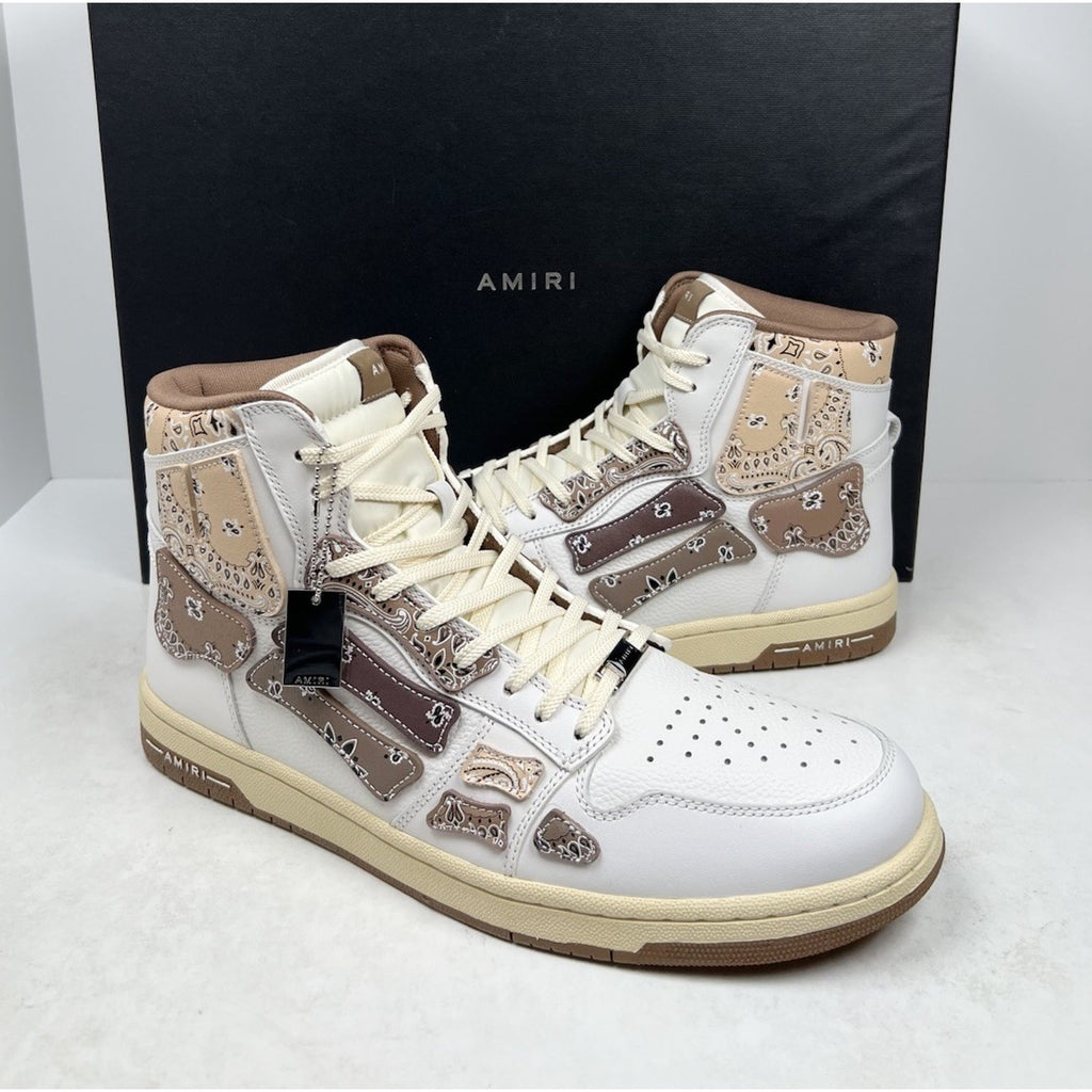 Size 47EU/14US - Amiri Skel Top Hi Bandana Brown NEW