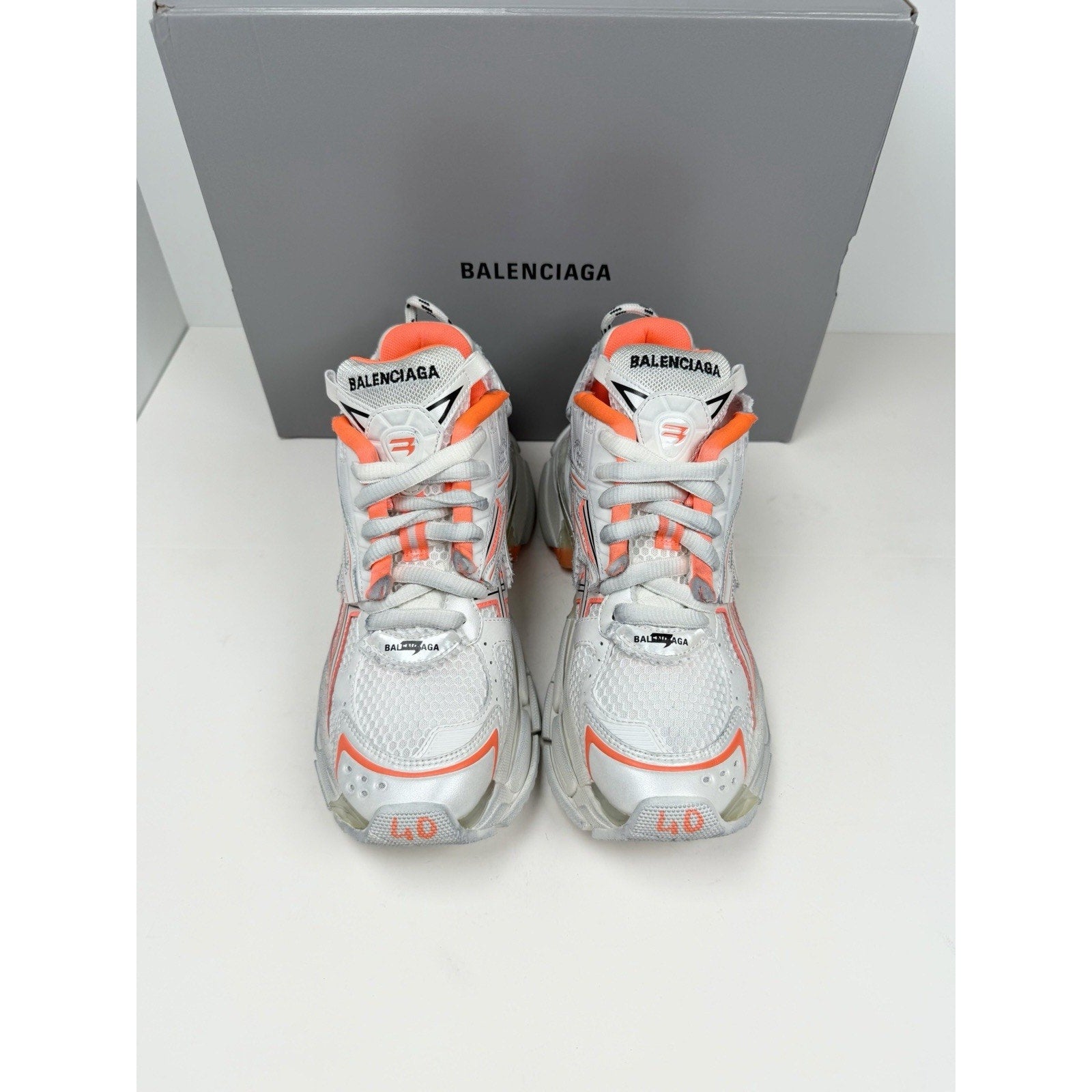 Size 40EU/7US - Balenciaga Runner White/Runner Sneakers NEW