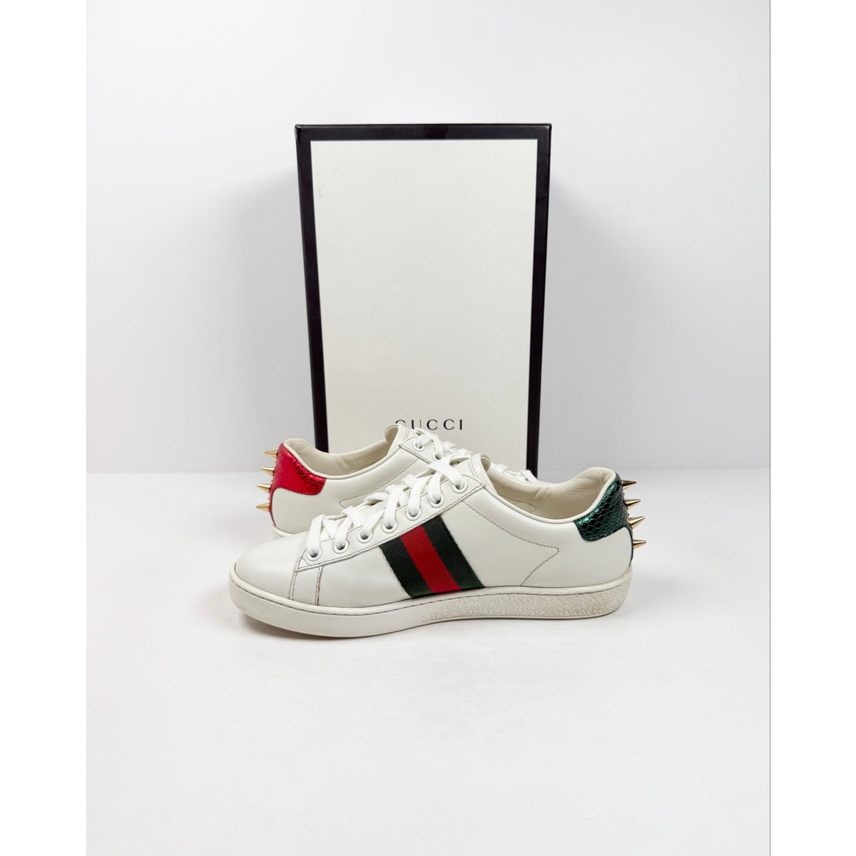 Size 36/6 - Gucci Ace Leather Low Top Womens’s