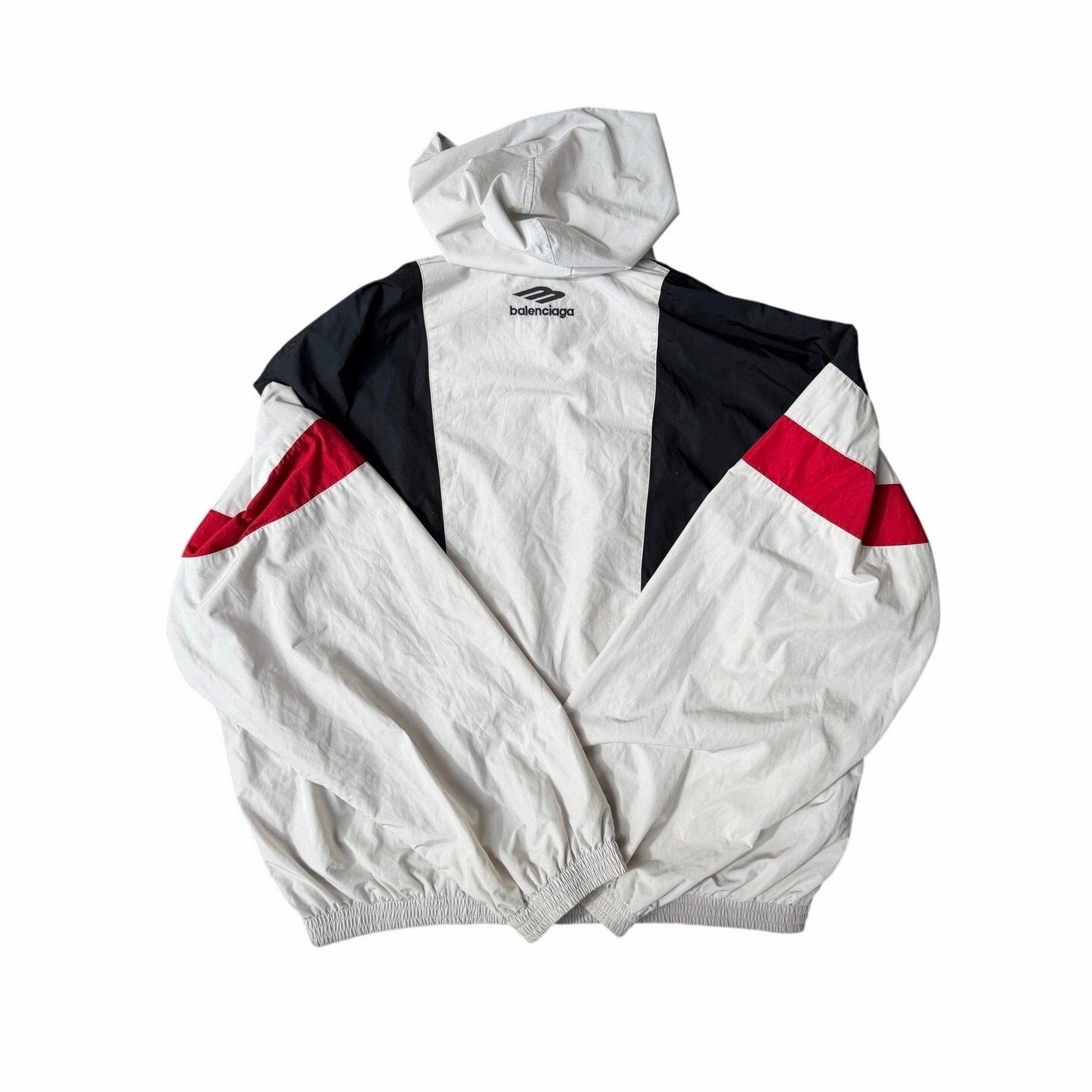 Size M Fits XL - Balenciaga Oversized 3B Sport Windbreaker