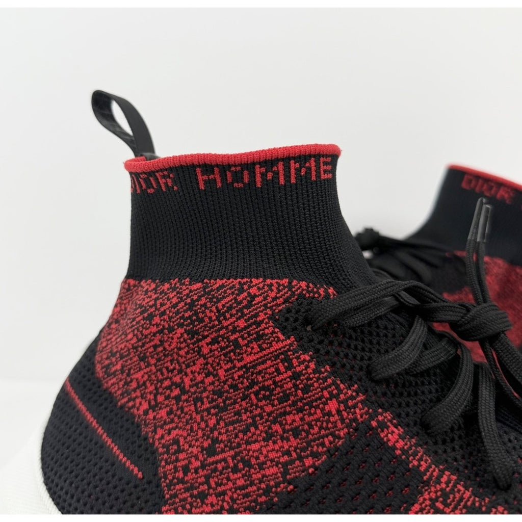 Size 45EU/12US - Dior B21 Red Sock High Top Sneakers