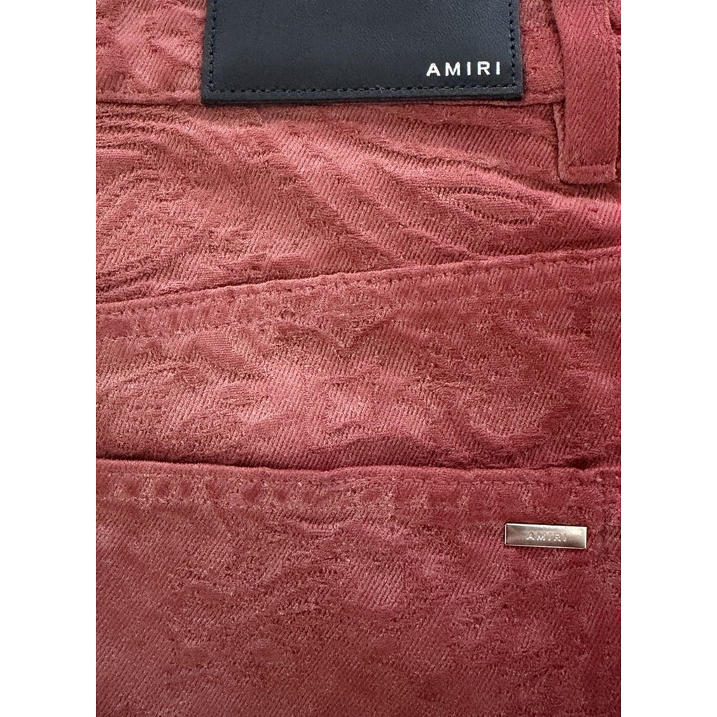 Size 31 - Amiri Bandana Jacquard Sun Dried Tomato Jeans