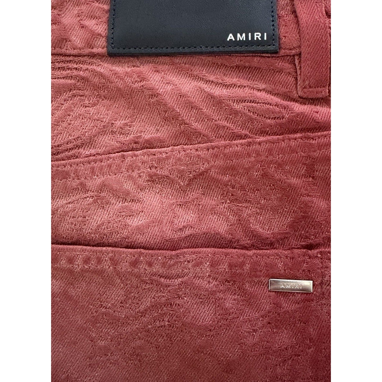 Size 31 - Amiri Bandana Jacquard Sun Dried Tomato Jeans