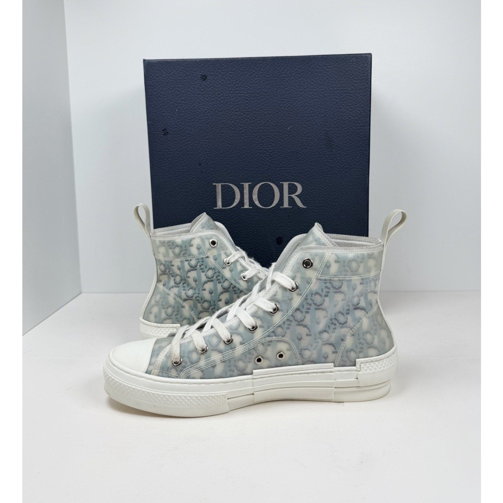 Size 40EU/7US - Dior B23 High Dior White/Blue Oblique