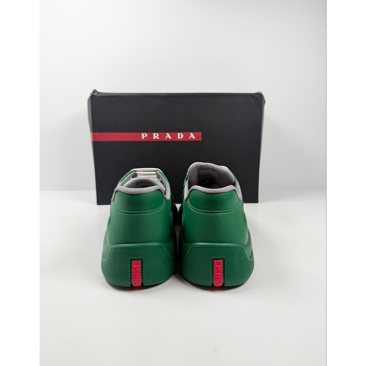 Size 13UK/14US - Prada Americas Cup Rubber Green NEW