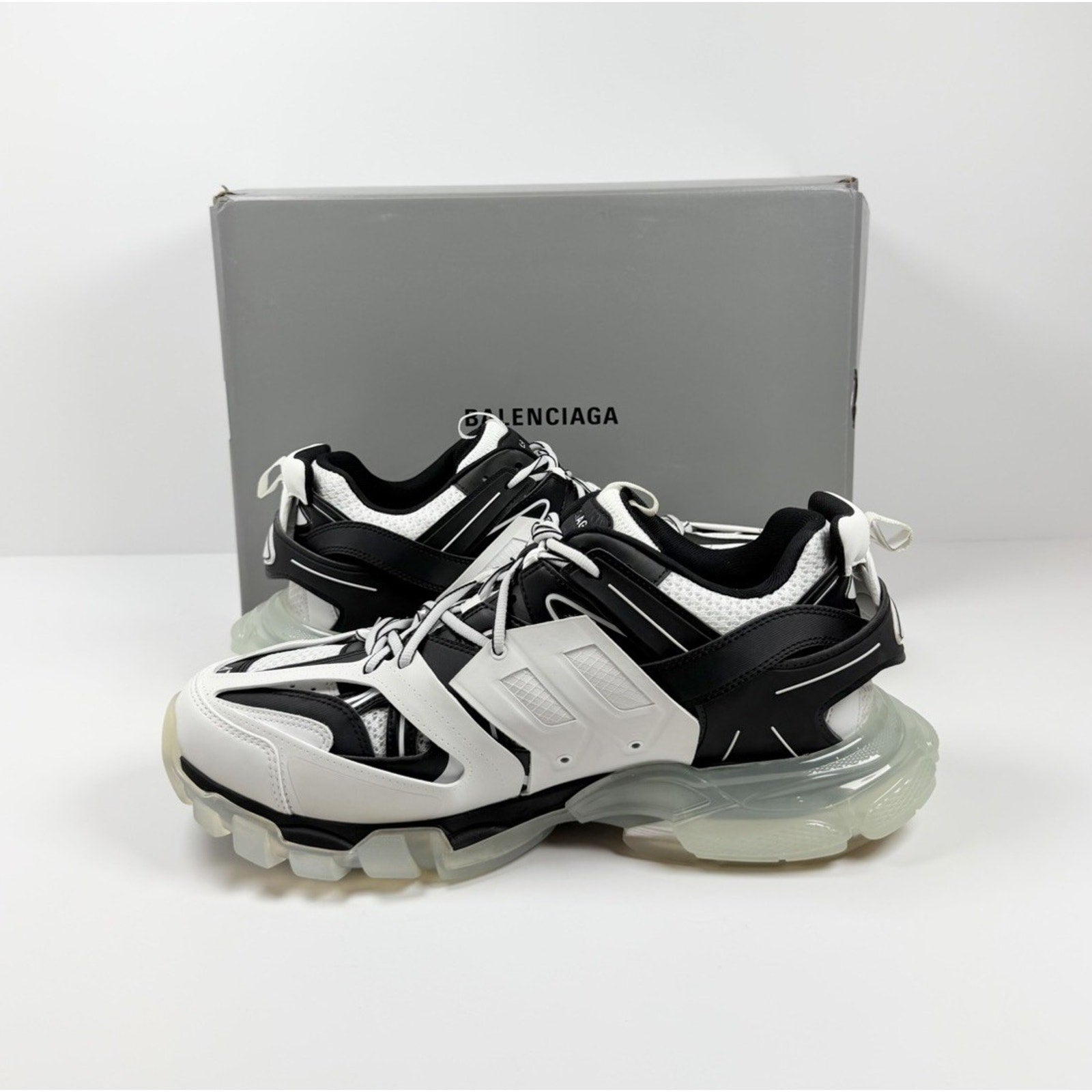Size 47EU/14US - Balenciaga Track Black White Sneakers NEW