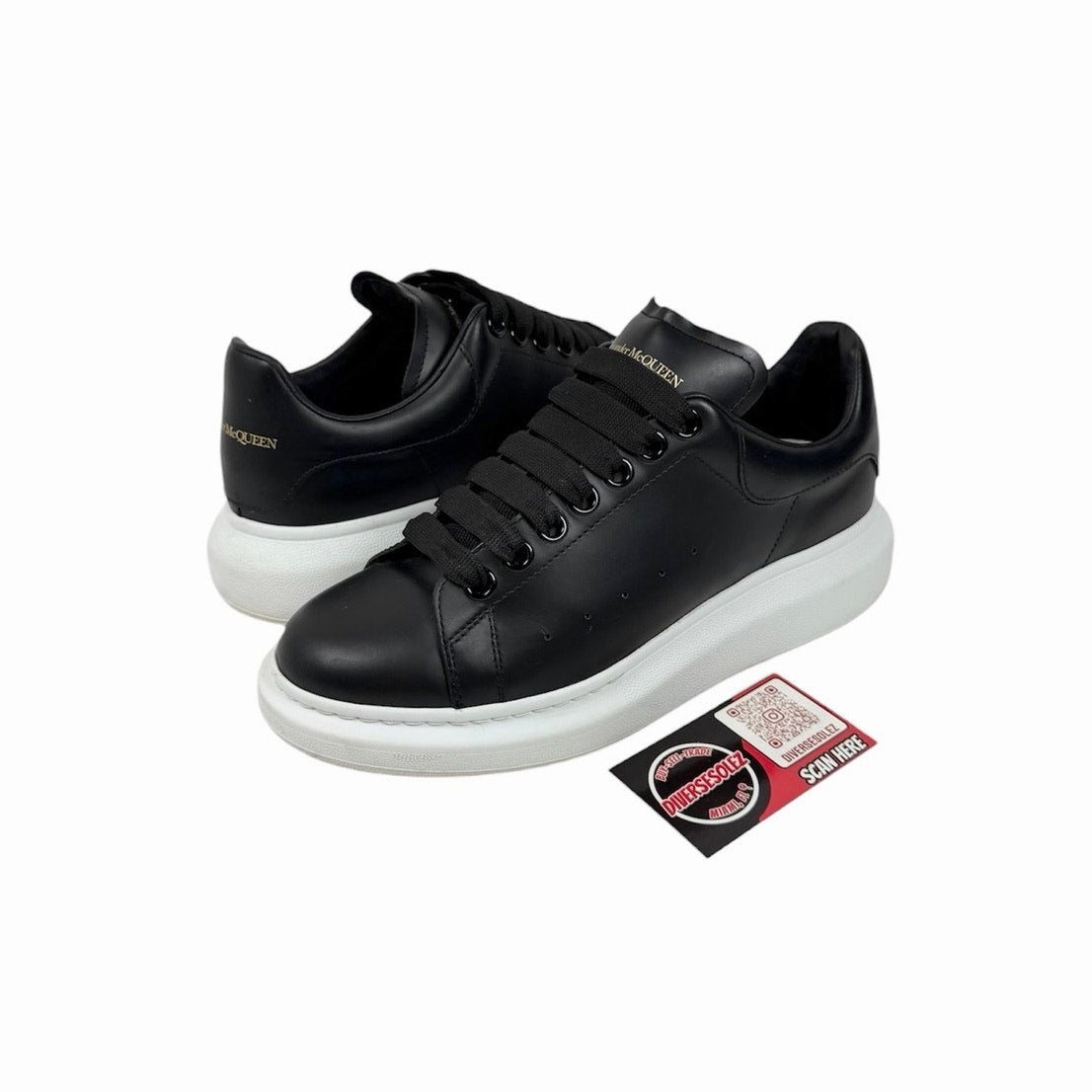 Size 38/8 - Alexander McQueen Black White Womens