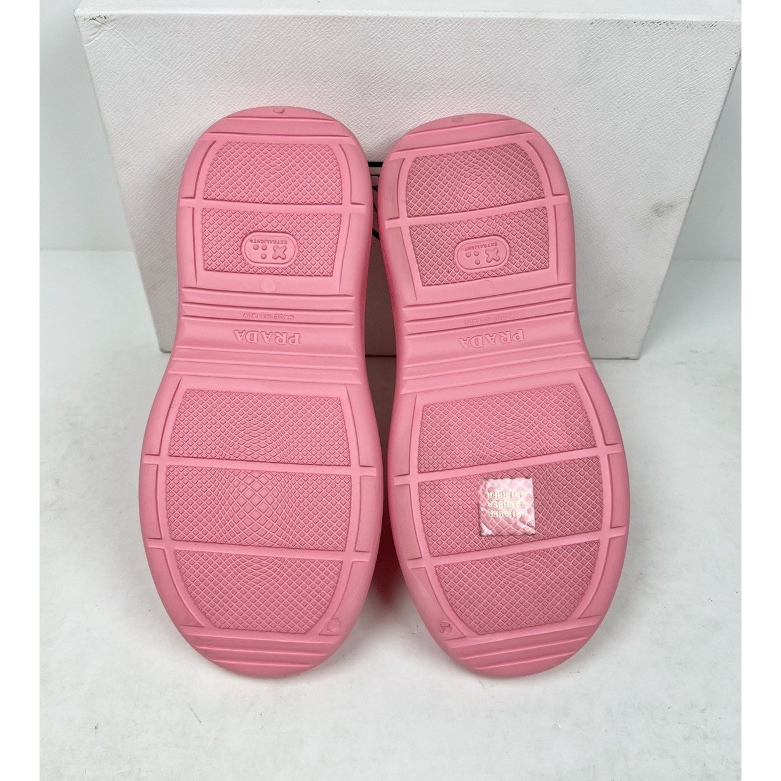Size 35EU/5W - Prada Rubber Pink Mule Clogs NEW