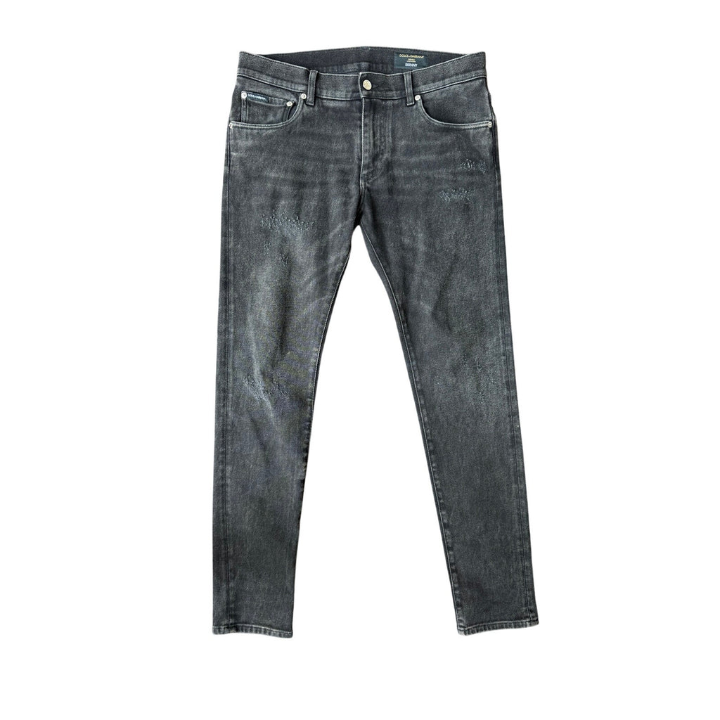 Size M - Dolce & Gabbana DG Graffiti Denim Jacket & Jeans Set