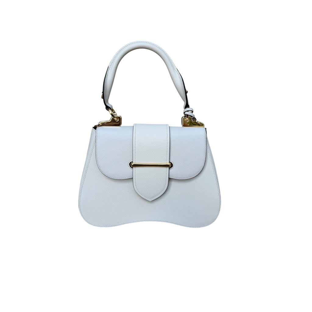 Prada Lux Leather Top Handle Crossbody Bag NEW