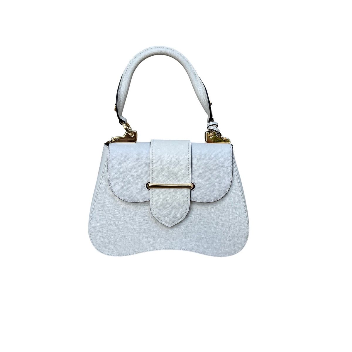 Prada Lux Leather Top Handle Crossbody Bag NEW