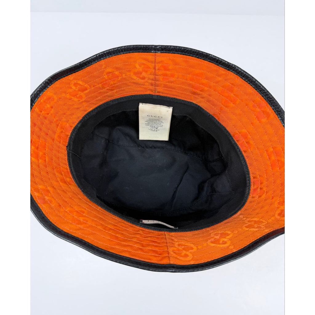 Gucci Off The Grid Orange Bucket Hat