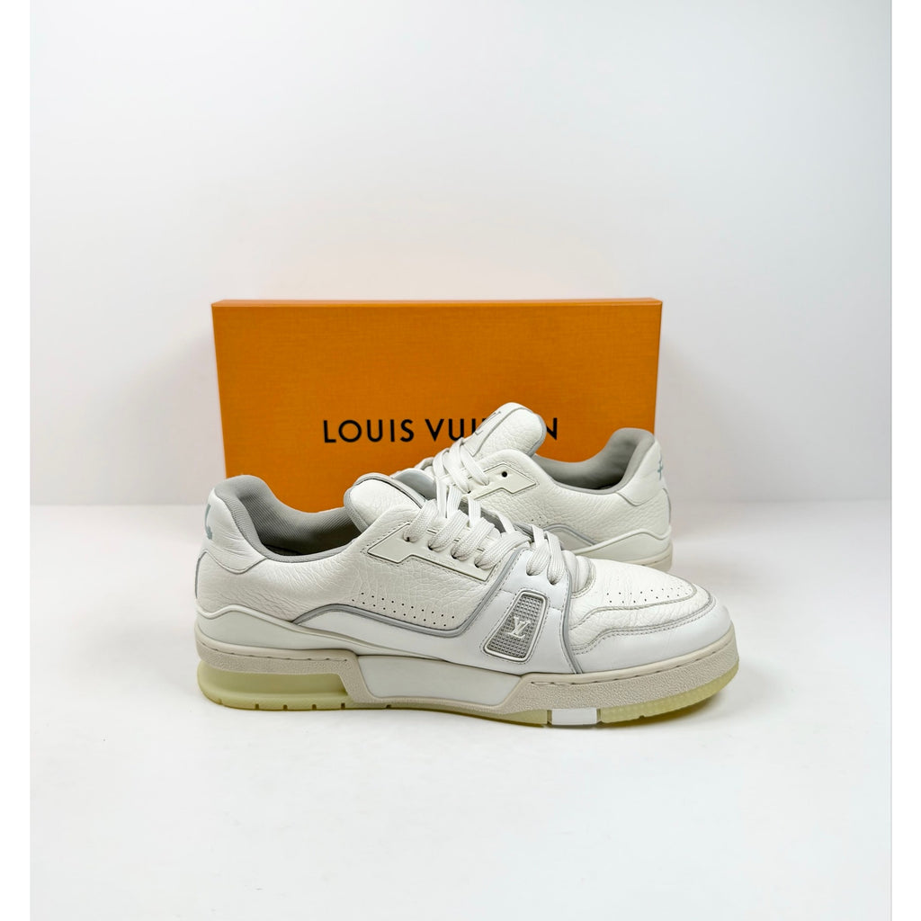 Size 7.5UK/8.5US - Louis Vuitton White Leather Trainers