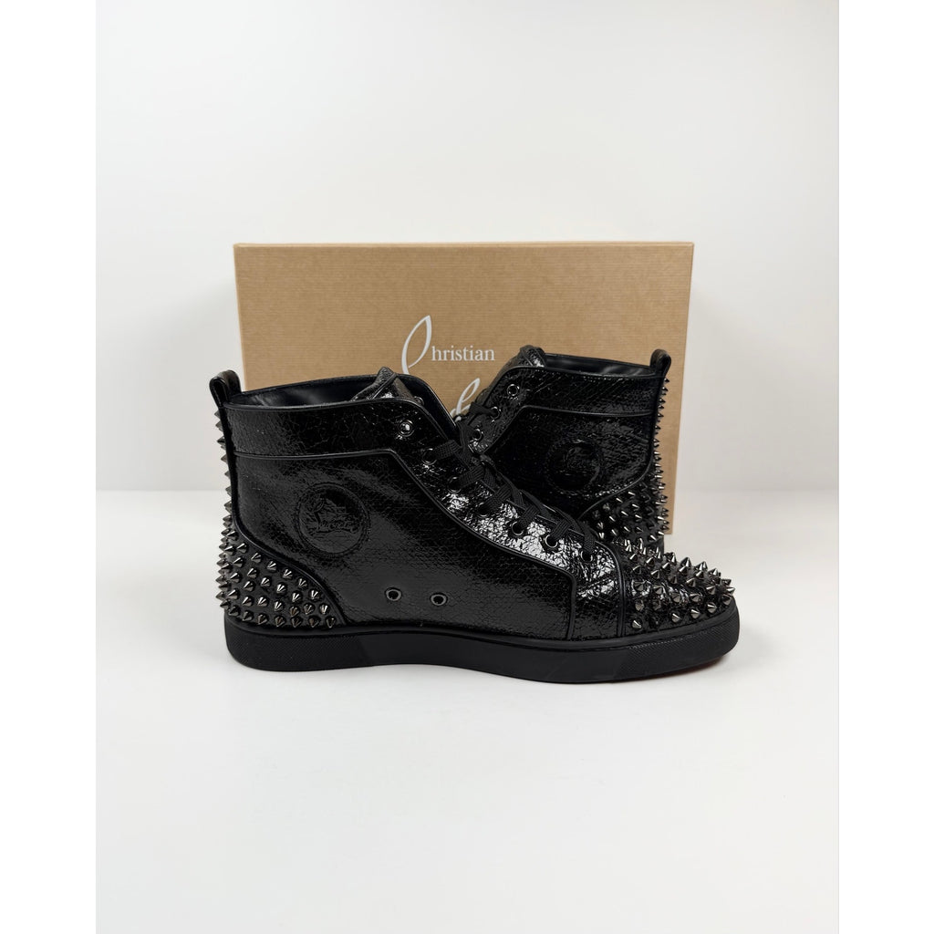 Size 13 - Christian Louboutin Spike Black High Top