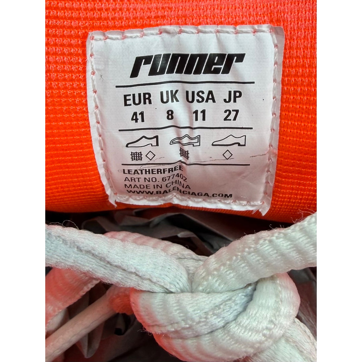 Size 41EU/8US - Balenciaga Runner Orange NEW!