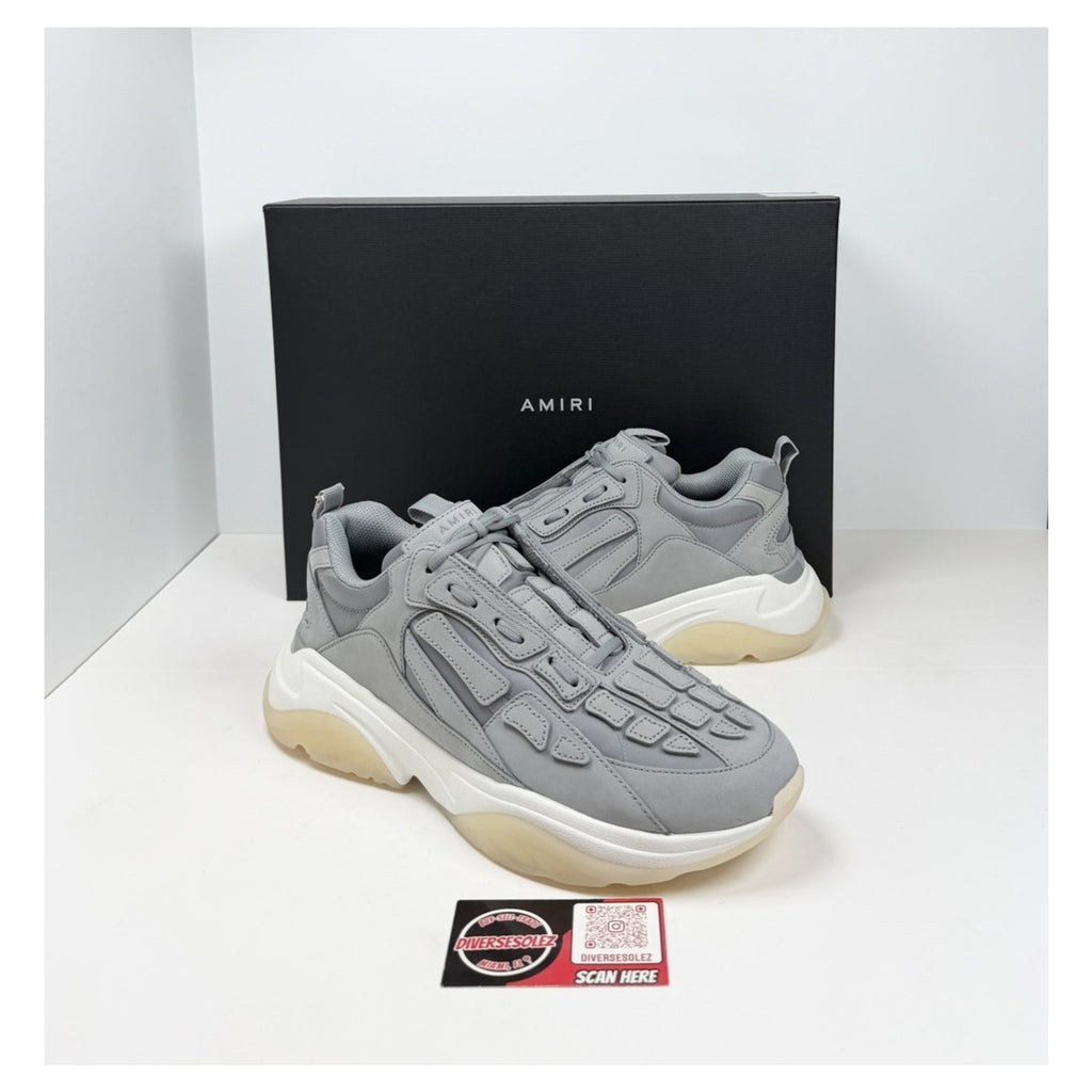 Size 44EU/11US - Amiri Bone Runner Grey White🩶 NEW/RETAIL $800!
