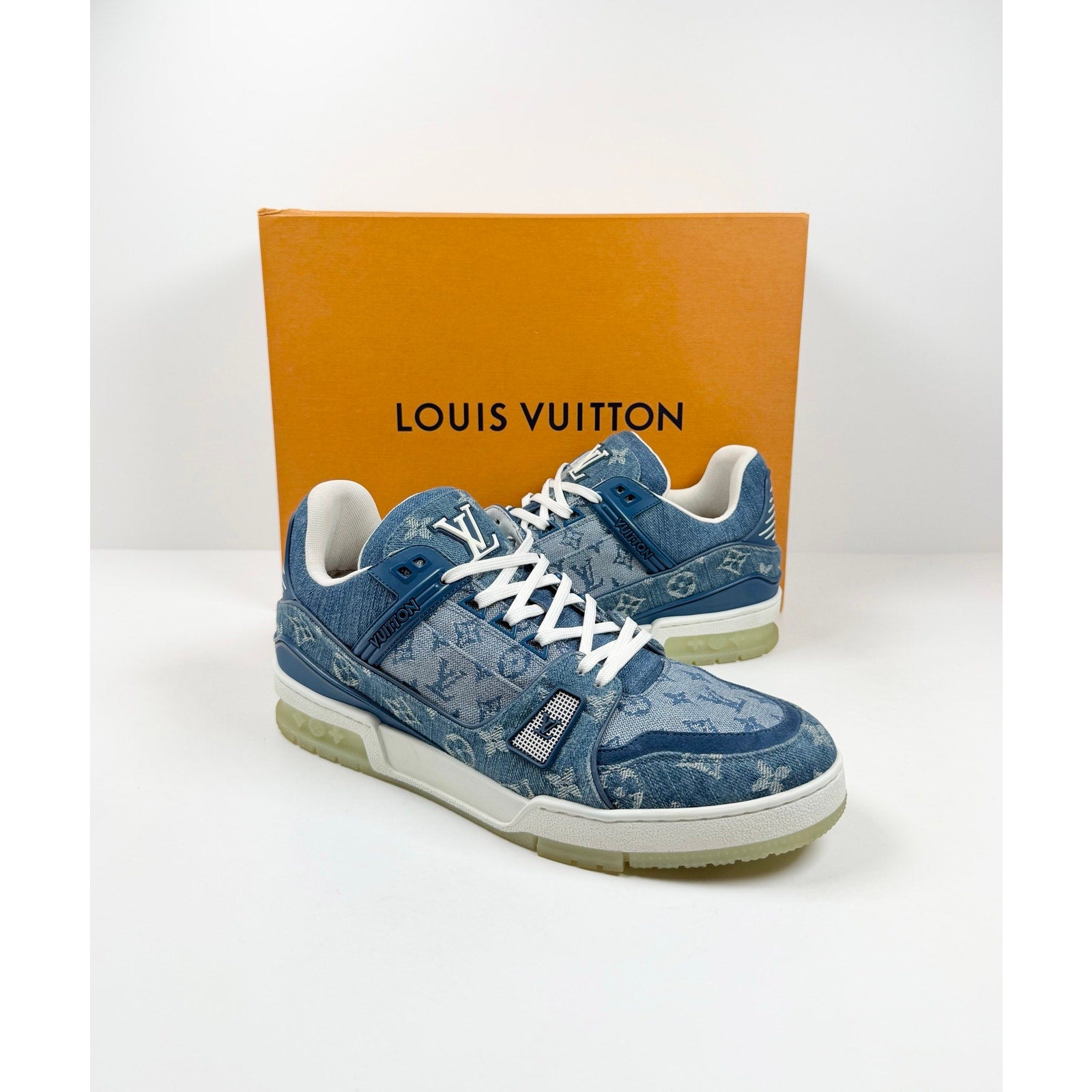 Size 9.5UK/10.5US - Louis Vuitton Monogram Denim Trainer
