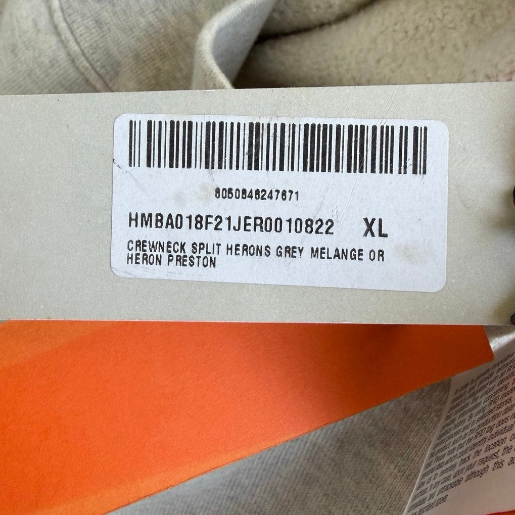 Size XL - Heron Preston Split Herons Crewneck