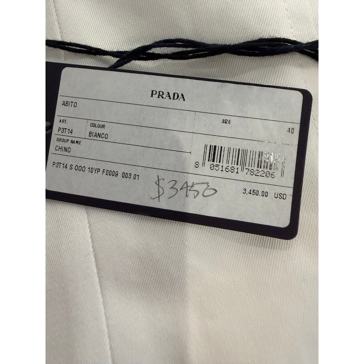 Size 40/US size 4 (S) - Prada Chino Zip Mini Shift Dress NEW