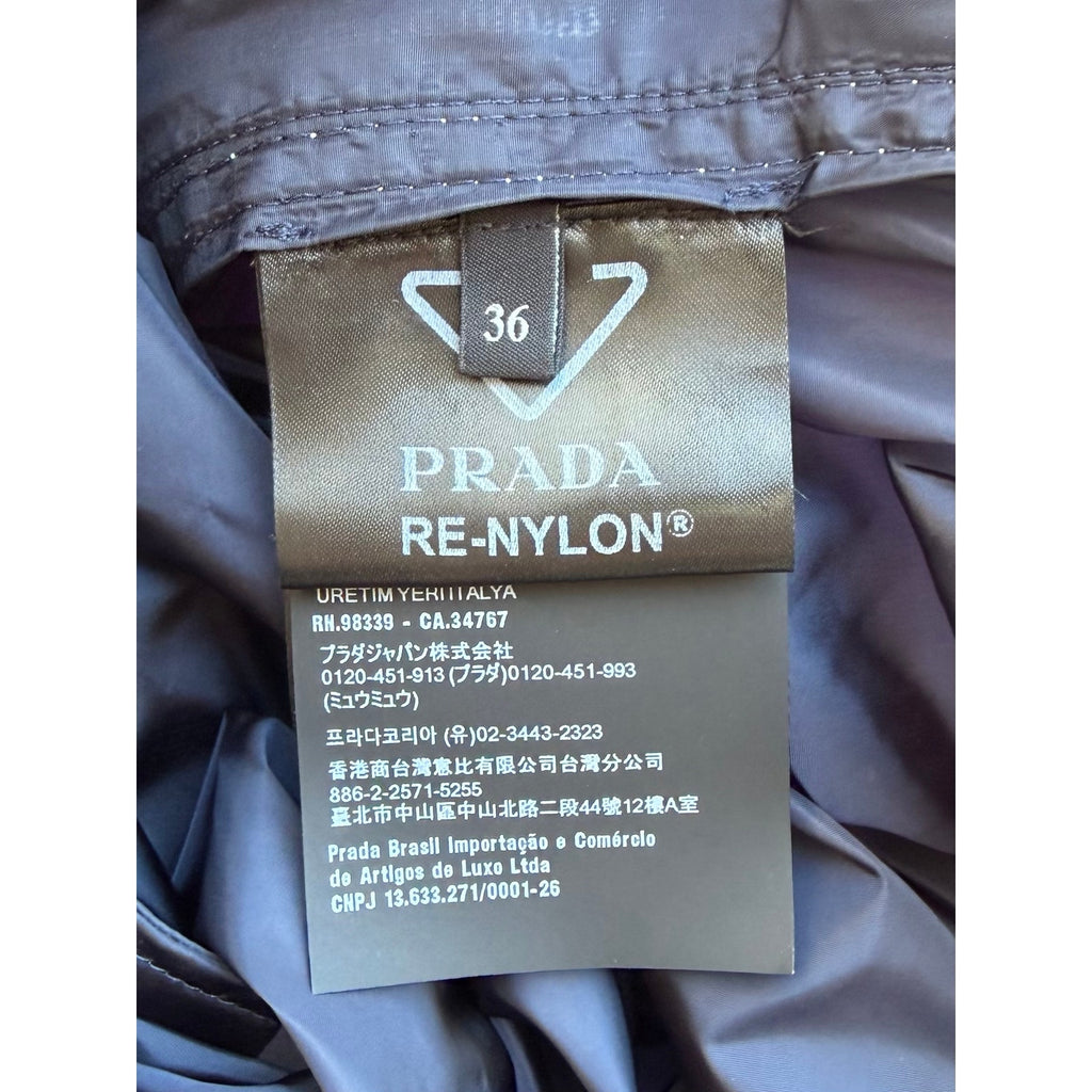 Size 36/US size 0 (XS) Prada Light Re-Nylon full skirt NEW