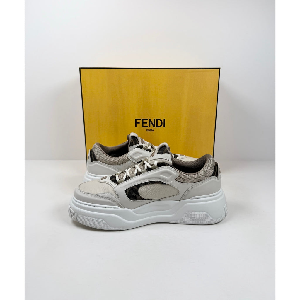 Size 7UK/8US - Fendi Force White Sneakers
