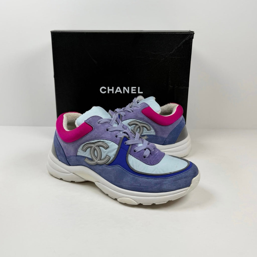 Size 9.5 - Chanel Interlocking CC Trainers