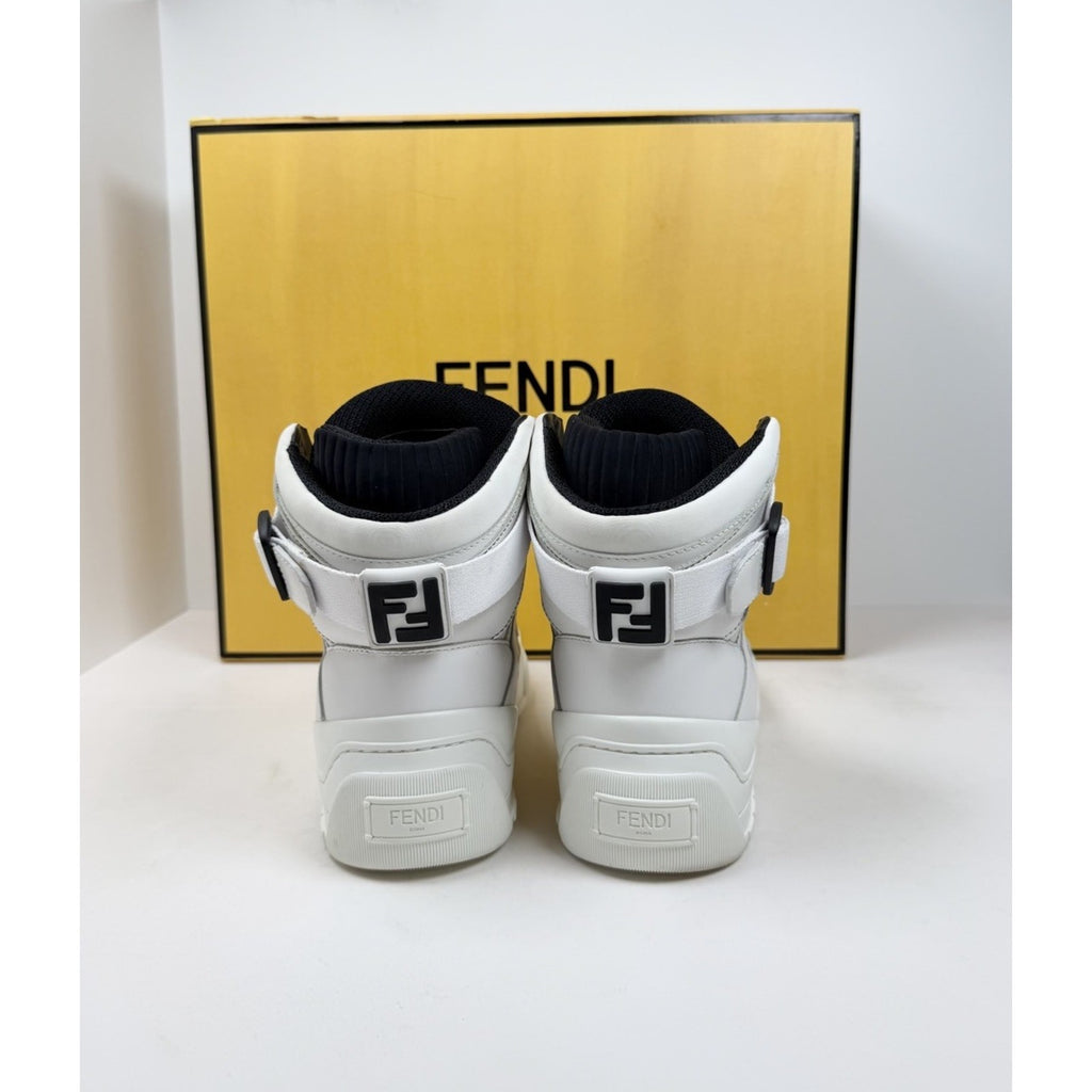 Size 8UK/9US - Fendi Vitello Logo Leather High Like New