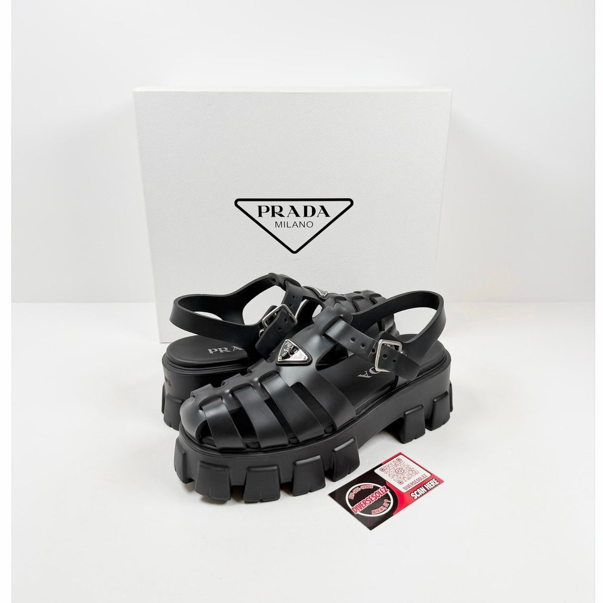 Size 40EU/10 - Rubber Monolith Sandals Women NEW