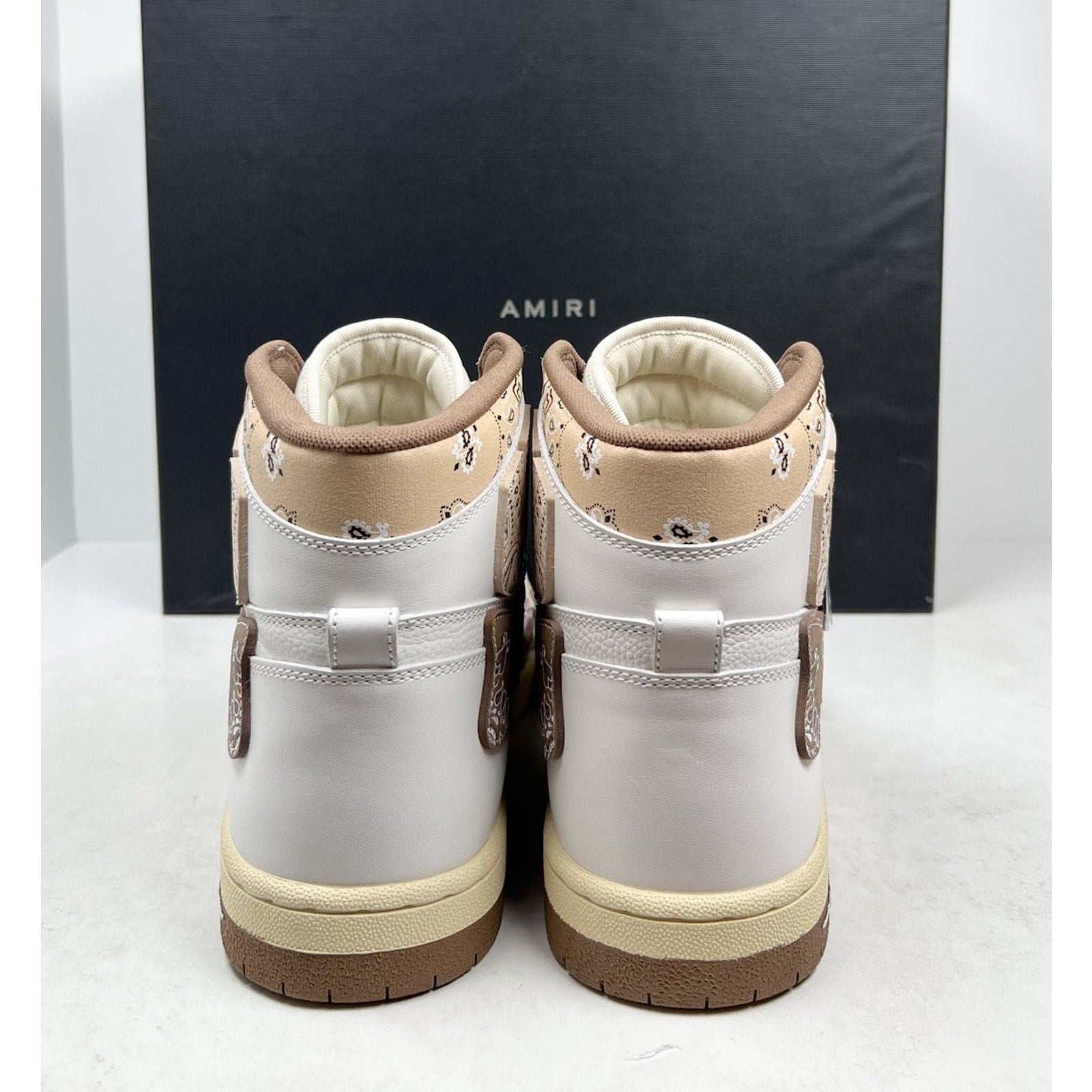 Size 47EU/14US - Amiri Skel Top Hi Bandana Brown NEW