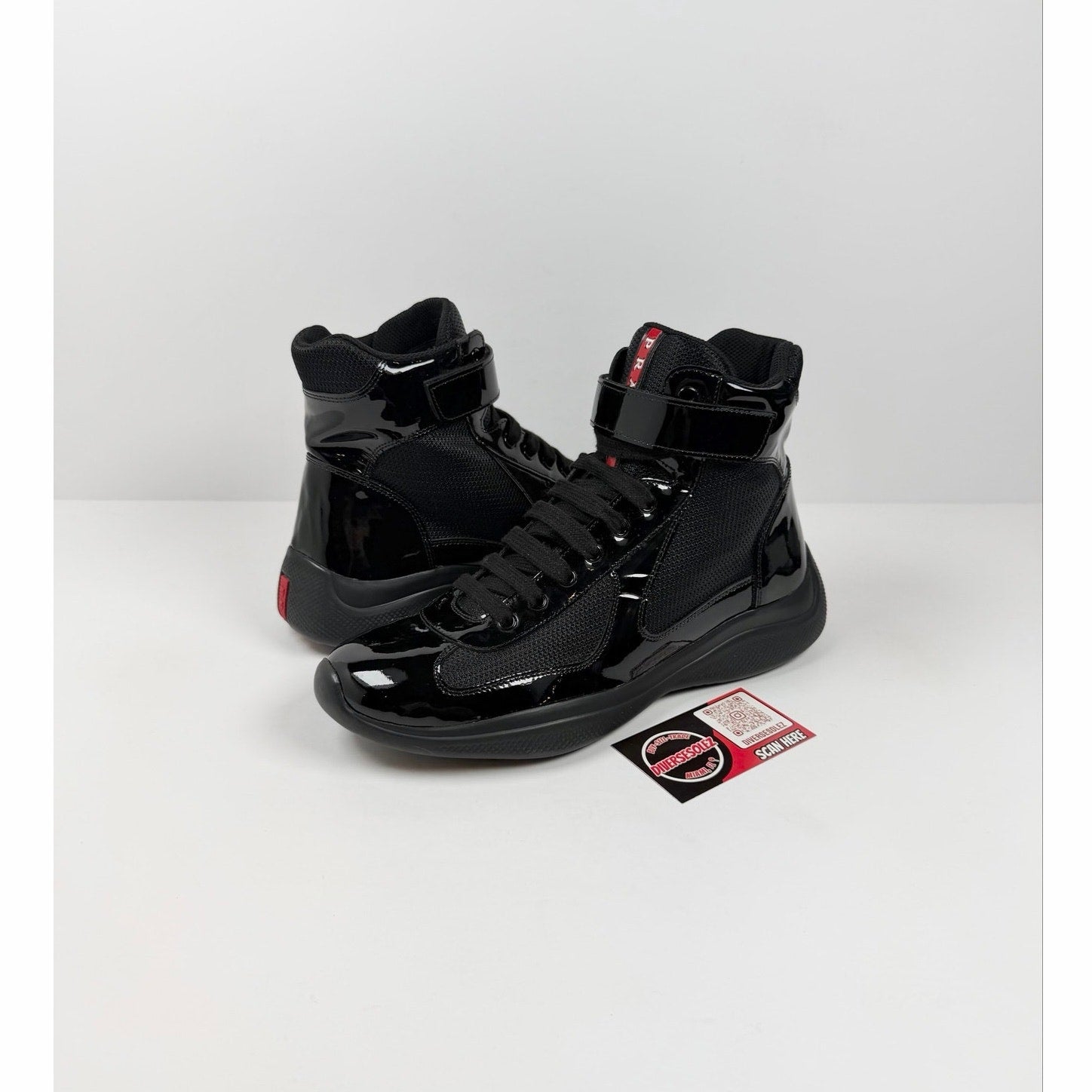 Size 7UK/8US - Prada Cup High Top Sneakers