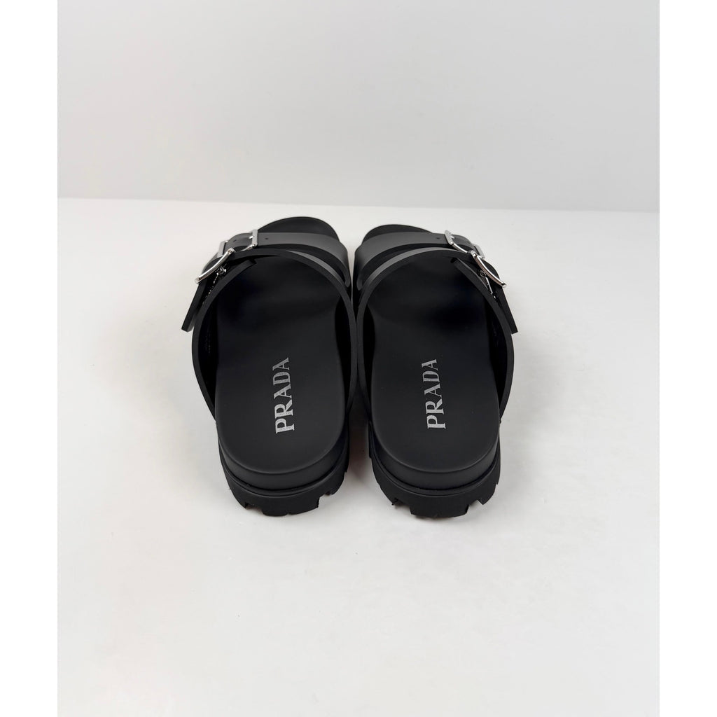 Size 6UK/7US - Prada Rubber Strap Sandals NEW