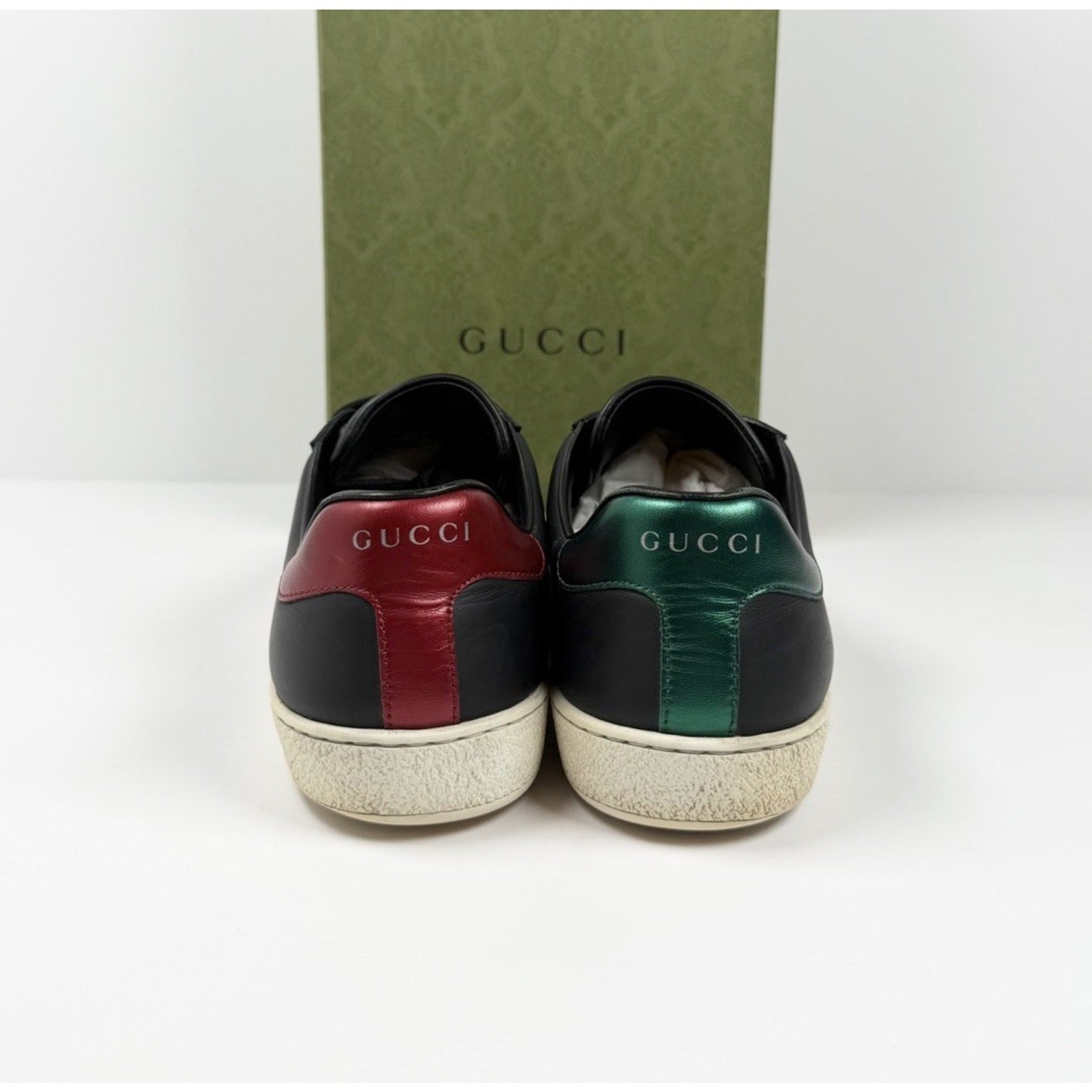 Size 8US - Gucci Ace Kingsnake Leather Sneakers