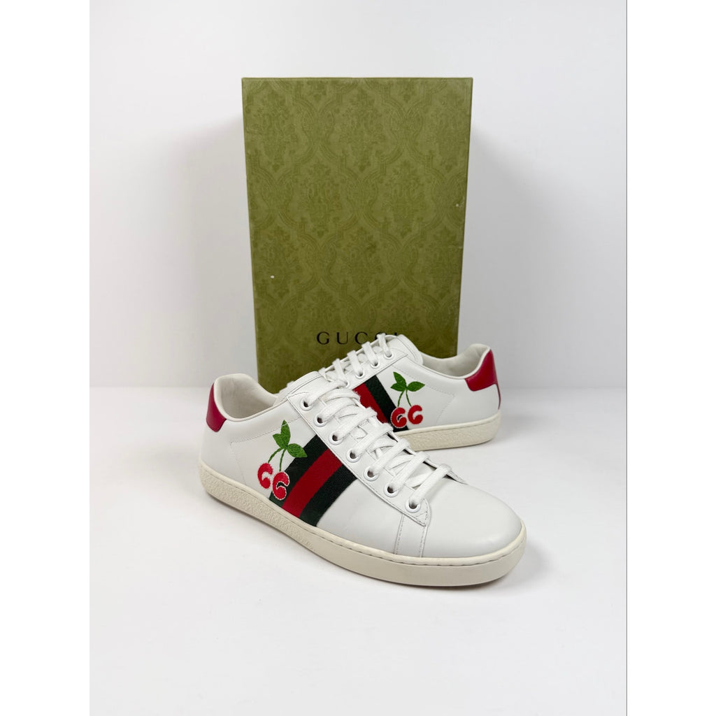 Size 36/6 - Gucci Ace Cherry Womens