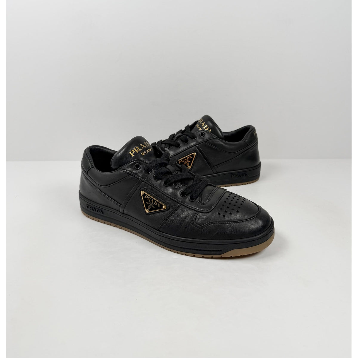 Size 7.5UK/8.5US - Prada Downtown Black Leather