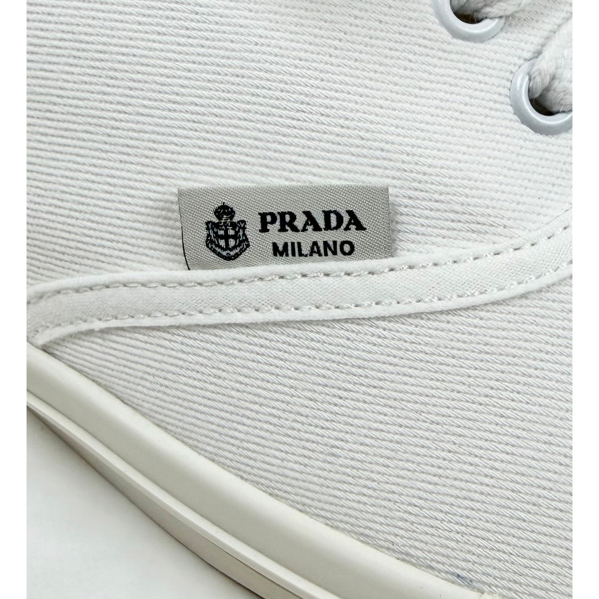 Size 7.5UK/8.5US - Prada Drill Canvas Low Top NEW