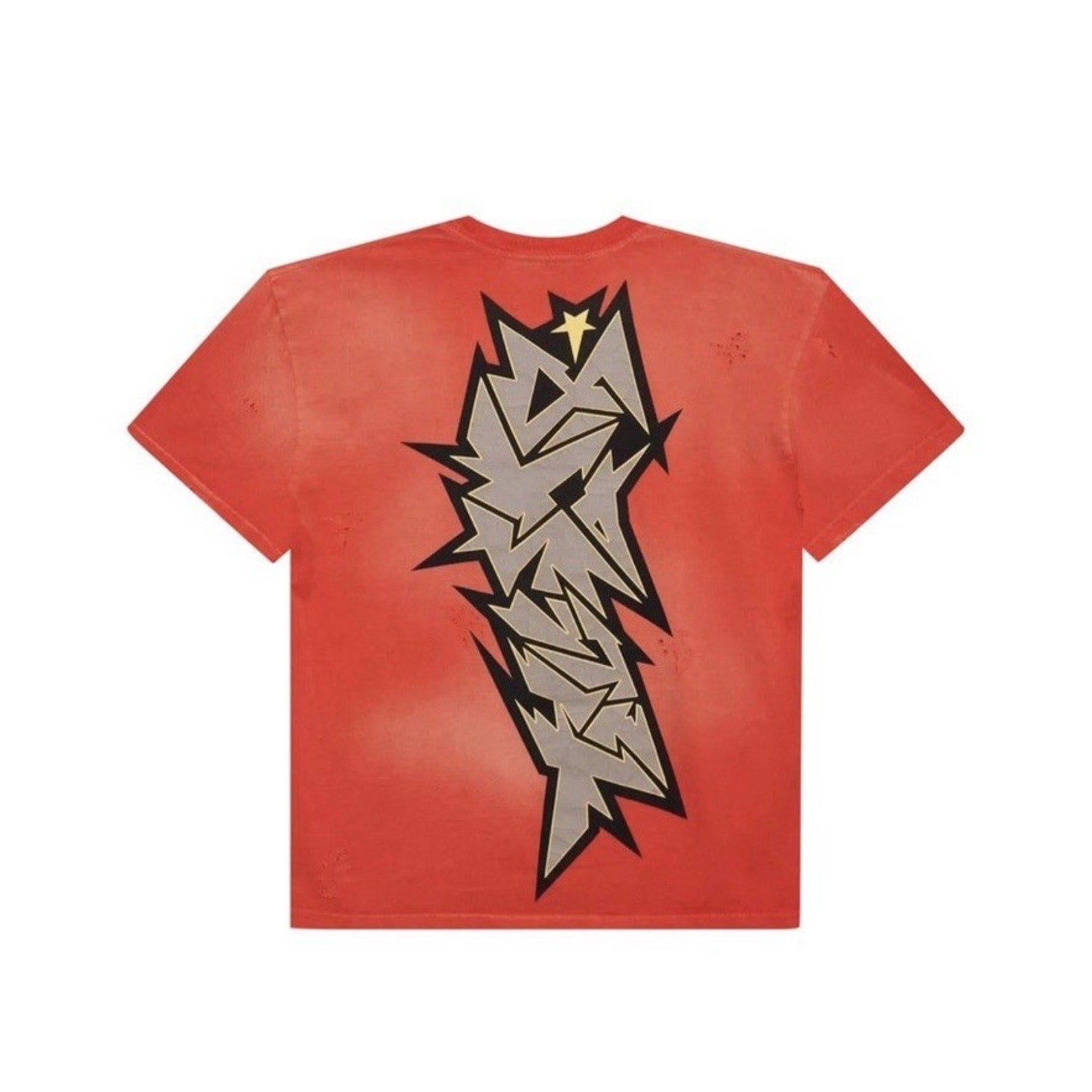 Size XL - Hellstar Crack Print Faded Distressed NEW