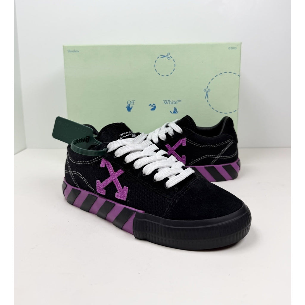 Size 36EU/6W - Off-White Vulcanized Canvas Black/Purple
