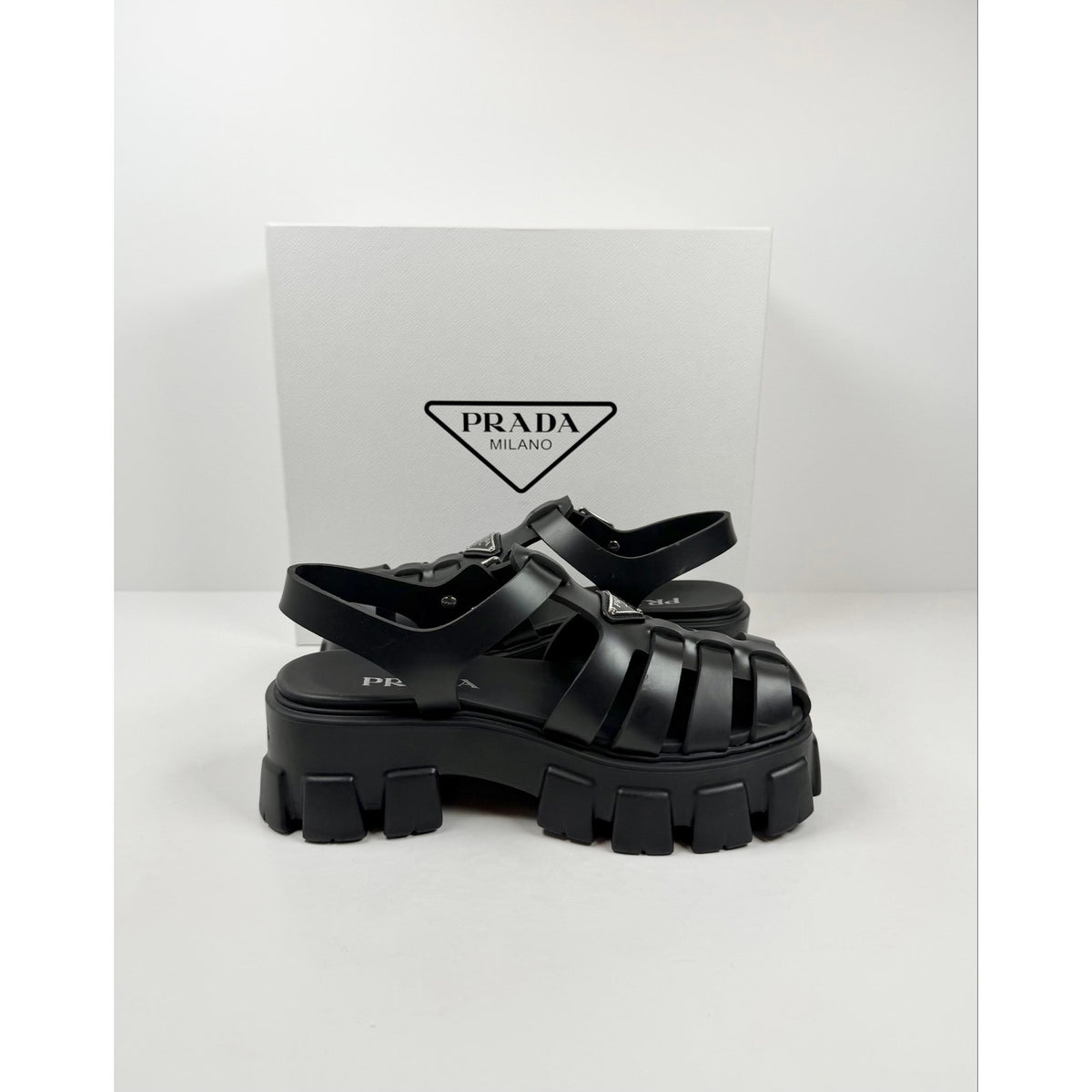 Size 40EU/10 - Rubber Monolith Sandals Women NEW