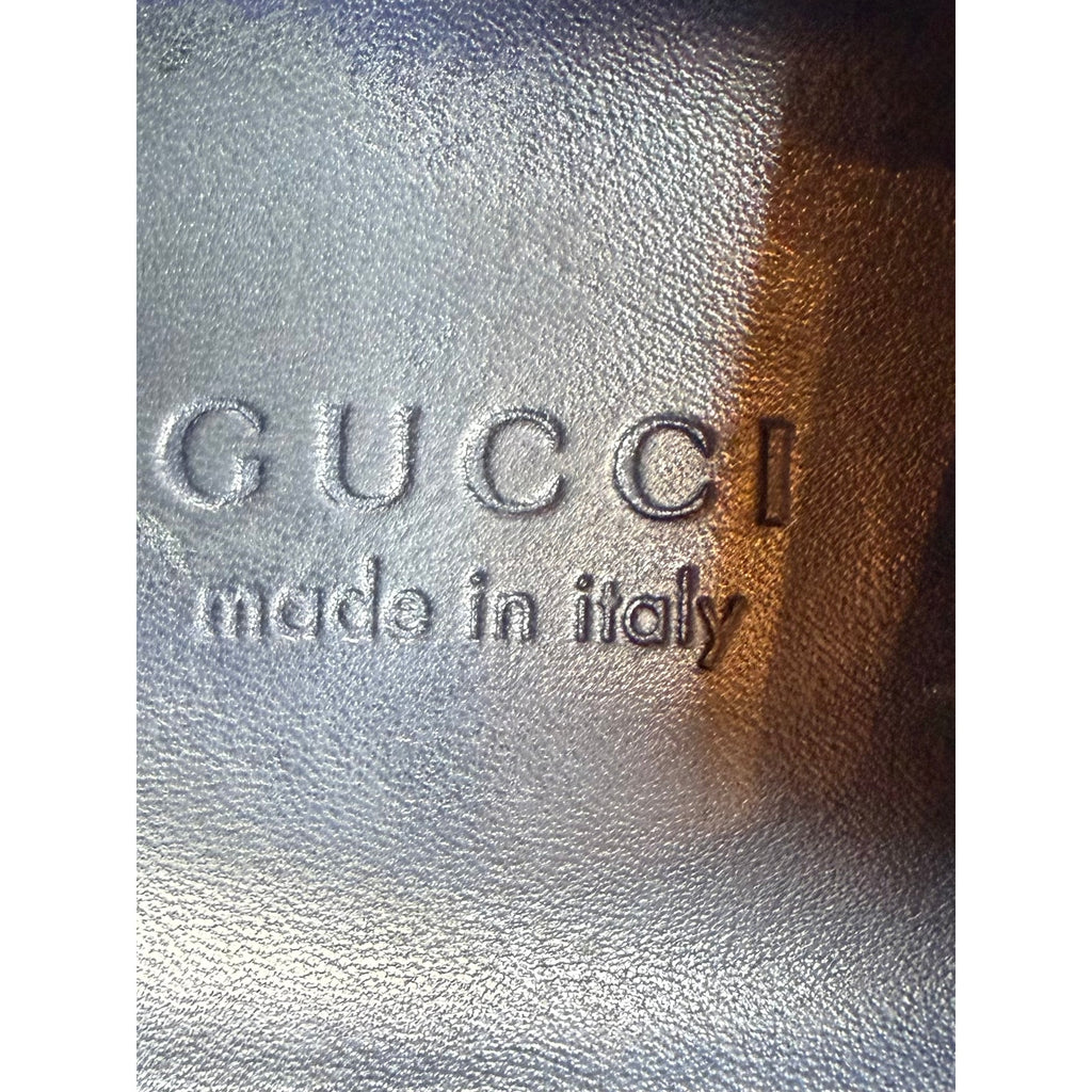 Size 10.5US - Gucci Guccissima Leather Web Low Top