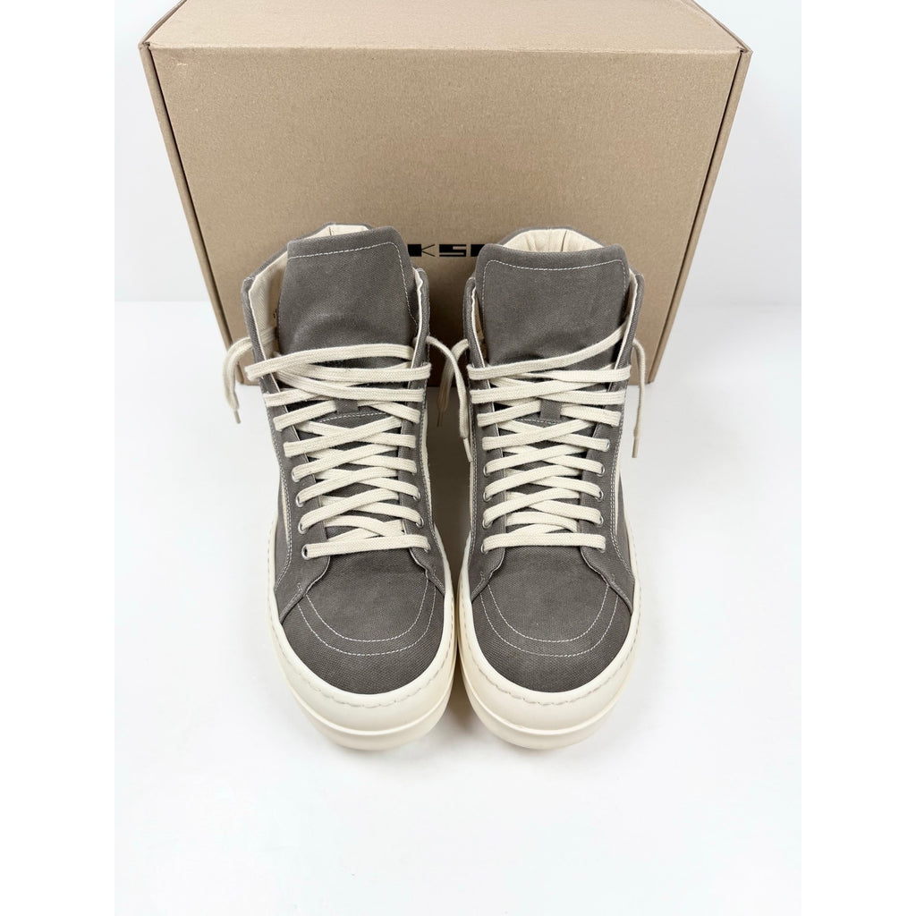 Size 10.5 - Rick Owen’s Vintage High Sneaks Dust Milk