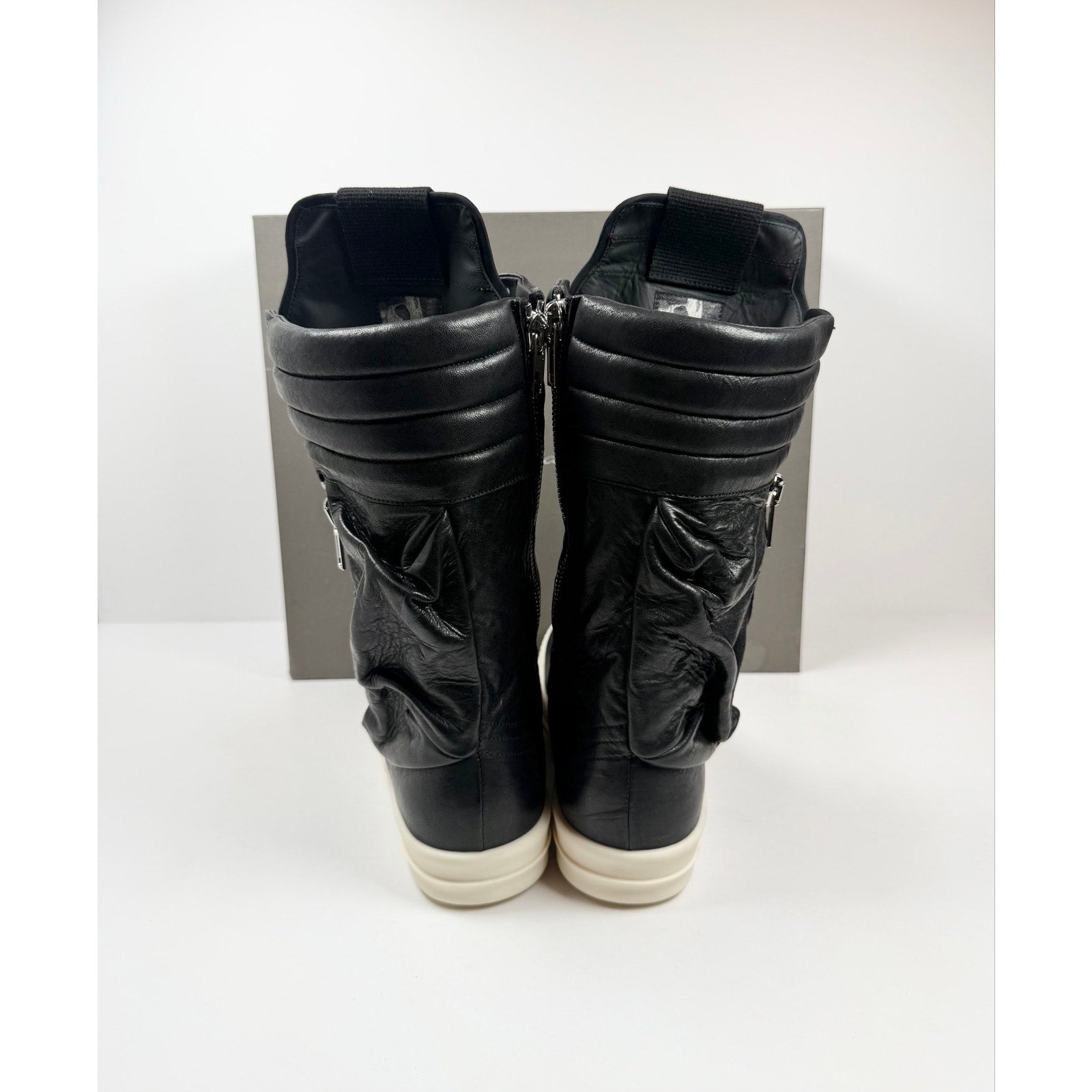 Size 10US - Rick Owens Cargo Geobasket Leather High NEW!