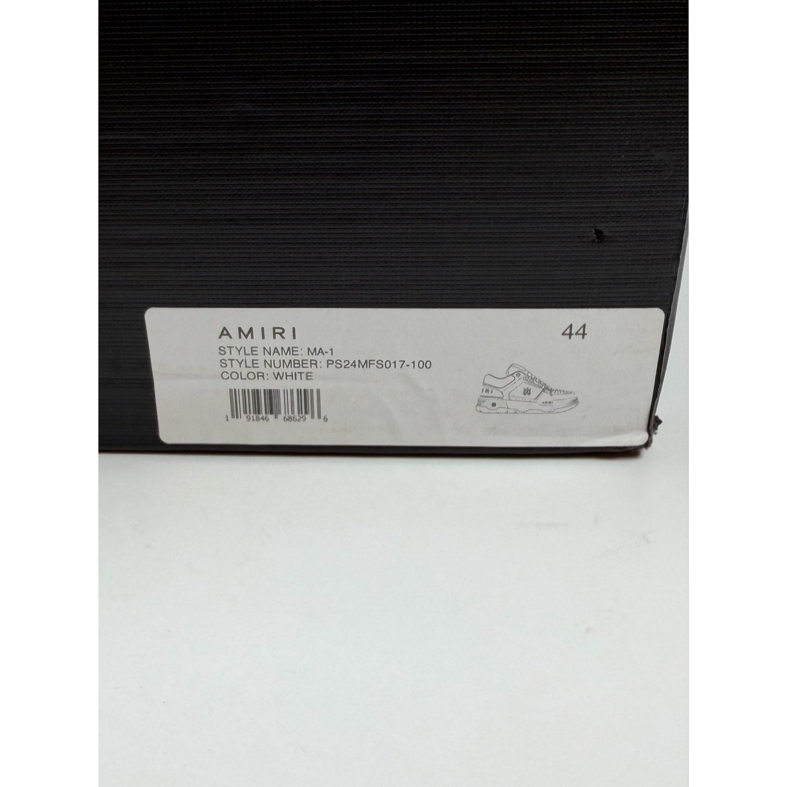 Size 44EU/11US - Amiri MA-1 White Sneakers