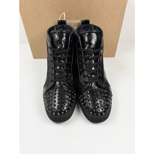 Size 13 - Christian Louboutin Spike Black High Top