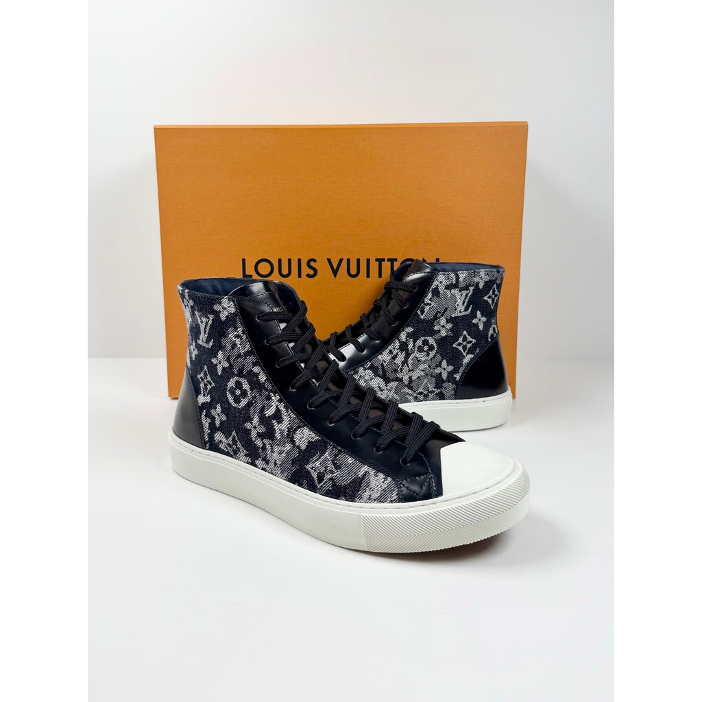 Size 7LV/8US - Louis Vuitton Tattoo Denim High Top NEW